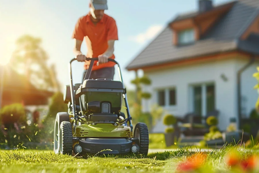 compact push mower